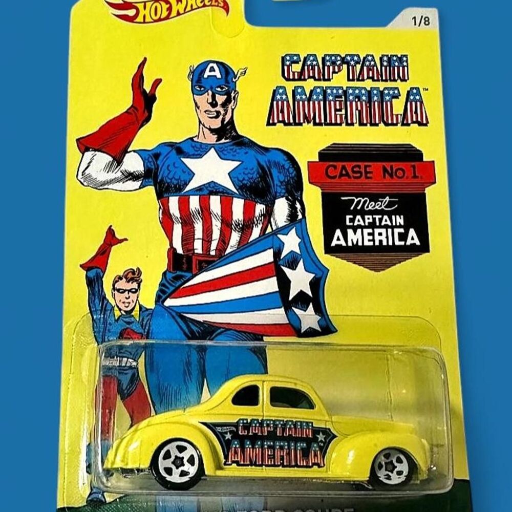 Hot Wheels Marvel Captain America 75th Anniversary Complete Set (2016) – NIP